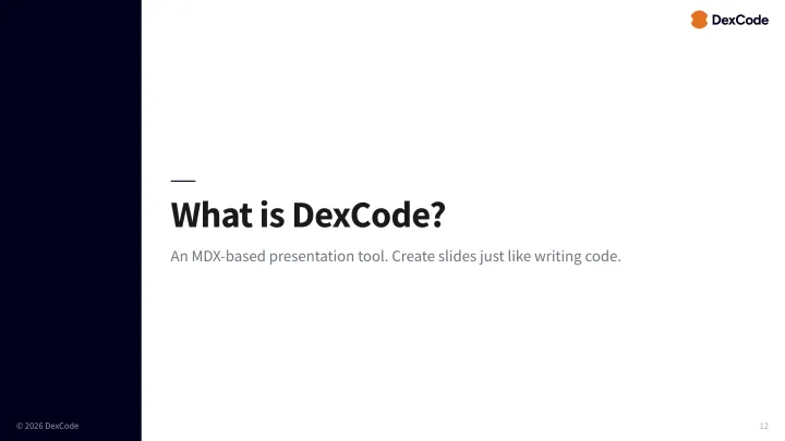 Section minimal slide