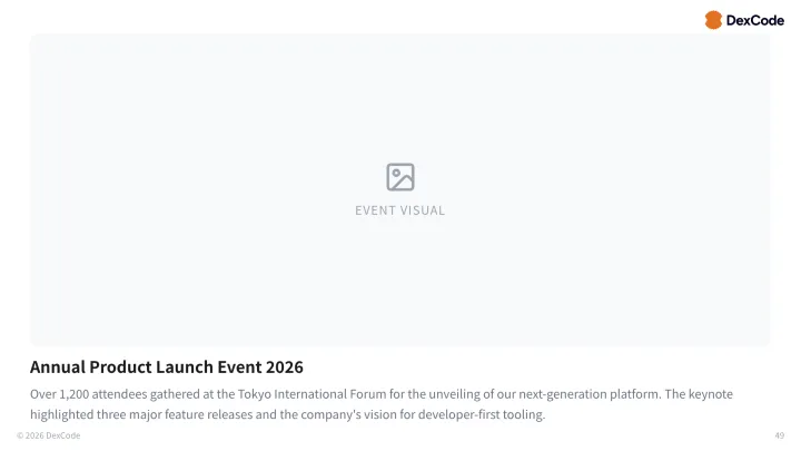 Image with caption slide