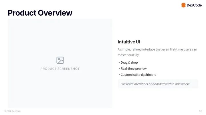 Image left text right slide