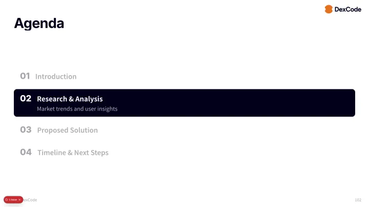 Agenda highlight slide
